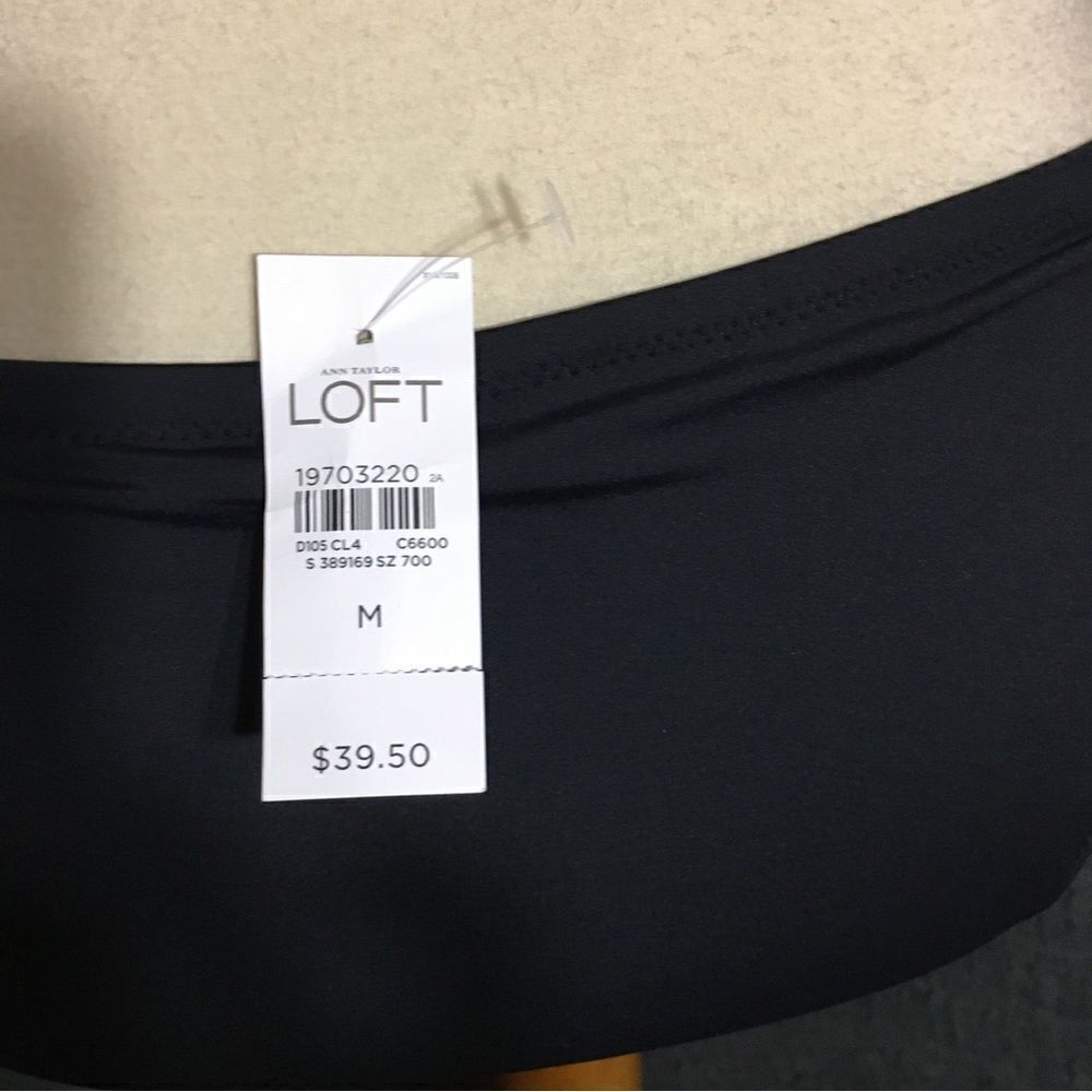 Loft NWT Black Bikini Bottom Size M - Picture 5 of 6